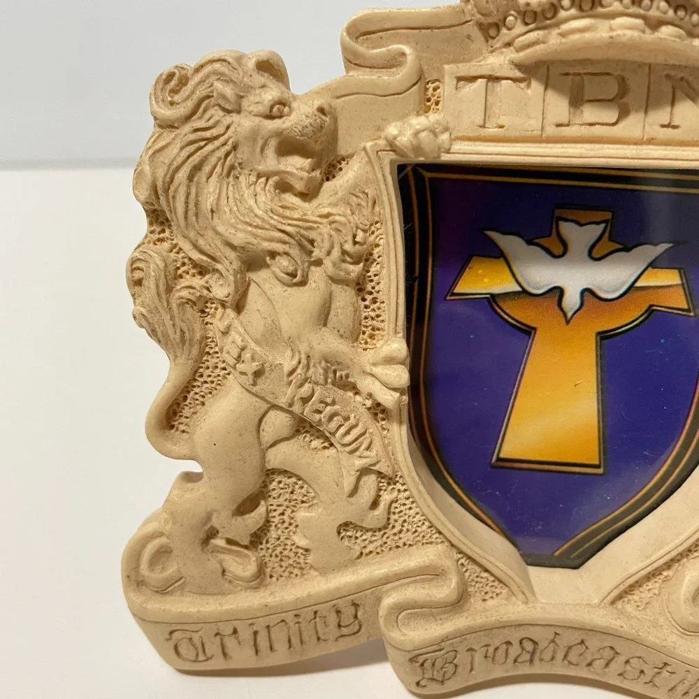 Vintage Picture Frame Trinity Broadcasting Network TBN‎ Crest Logo Size 5